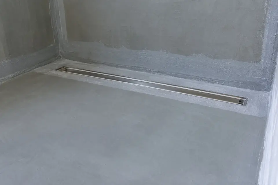 Napojení hydroizolace na lineární žlab
